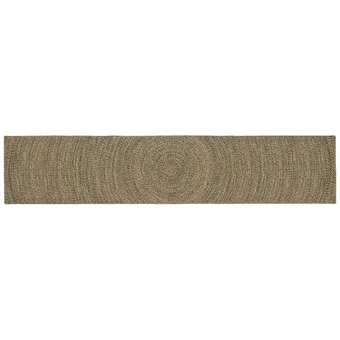 Tappeti per area Naturale e Nero 60 x 400 cm Juta - Foto 1