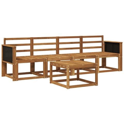 Set di divani da esterno 4 pcs Naturale - Foto 1