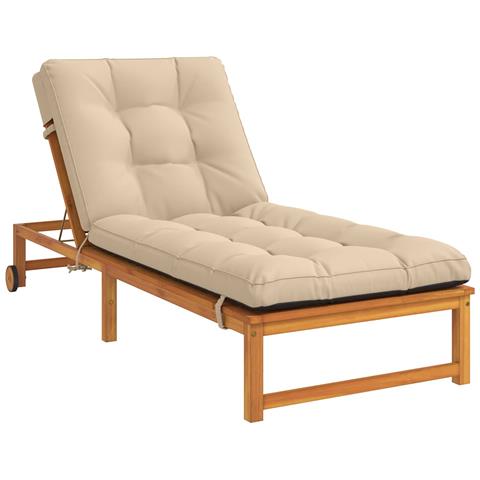 Cuscino per Lettino VIANEN 100% Poliestere Crema - Foto 2