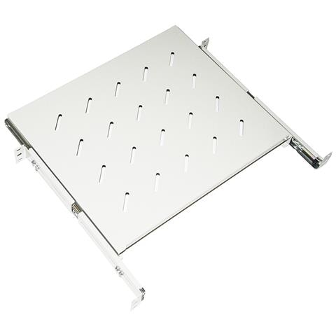 RACK19" RIPIANO per ARMADIO 1U ESTRAIBILE su BINARI LKRIP350EG profondità 350mm grigio (cap. carico 40Kg) -EAN: 8028400038128 - Foto 1