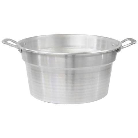 Caldaia Pentola Pomodori Con Maniglie In Alluminio Diametro 48 Cm Altezza 28 Cm Litri 28 Incluso Coperchio Cm 48 - Foto 2
