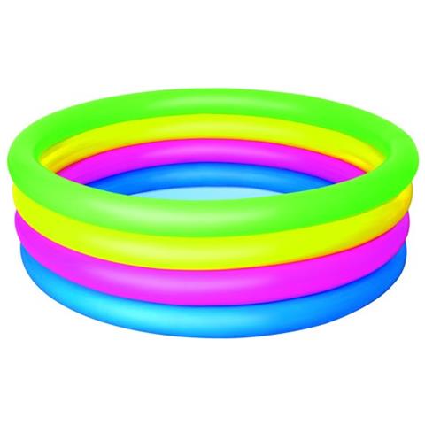 Piscina Gonfiabile Per Bambini Con 3 Anelli Da Giardino 51117 - Foto 2