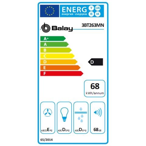 Cappa a Scomparsa 3BT263MN Aspirante e Filtrante Colore Nero - Foto 2