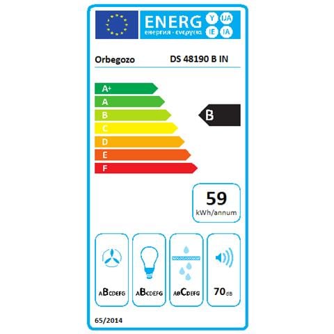 Ds 48190 B In - Cappa Decorativa Da 90 Cm, In Acciaio Inox, Estrazione 630 M3 / h, 3 Livelli Di Potenza, Illuminazione A Led - Foto 3