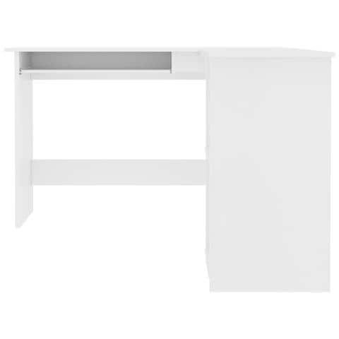 Scrivania Angolare a L Bianca 120x140x75cm in Legno Multistrato - Foto 2