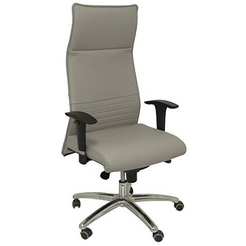 Poltrona Albacete Xl Pelle Grigio Scuro Fino A 160 Kg Sedie Da Ufficio, Taglia Unica - Foto 1