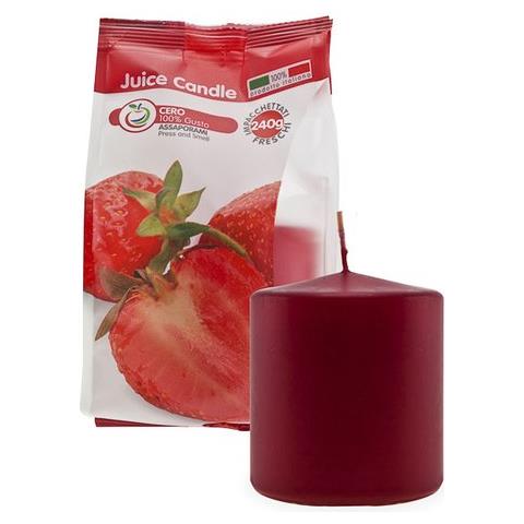 Candela Cero Cm 7x8 Fragranza Fragola. Durata 25 H. Made In Italy - Foto 1