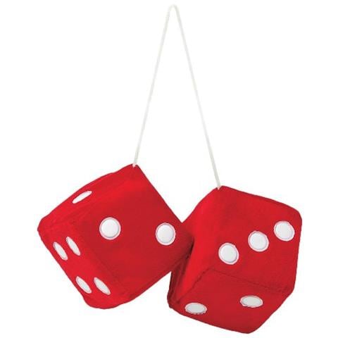 Jumbo40 Race Sport Dadi Peluche Jumbo Rosso / bianco, 9x9 Cm - Foto 1