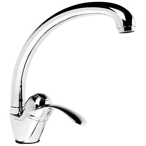 Miscelatore Monoforo Ottone Per Lavello Cucina Dublino Erogazione Orientabile - Foto 2