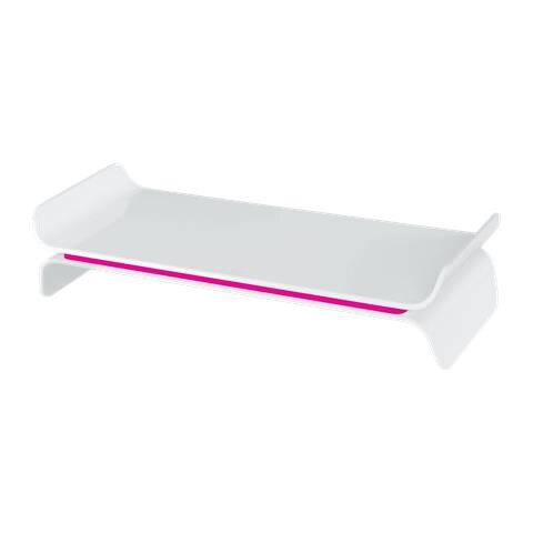 Supporto Monitor Ergo Wow Bianco / fucsia - Leitz - Foto 1