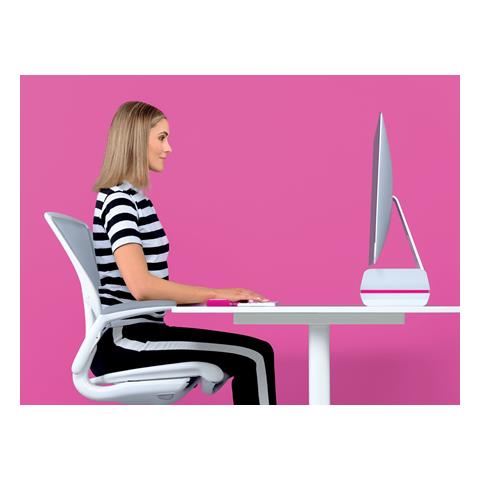 Supporto Monitor Ergo Wow Bianco / fucsia - Leitz - Foto 2