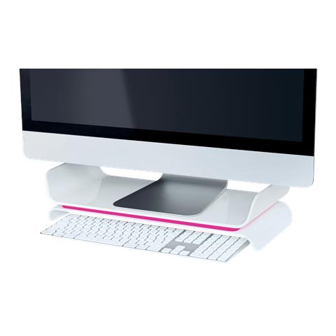 Supporto Monitor Ergo Wow Bianco / fucsia - Leitz - Foto 3
