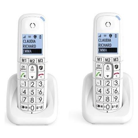 Alcatel XL785 DUO Telefono analogico /DECT Identificatore di chiamata Bianco - Foto 1