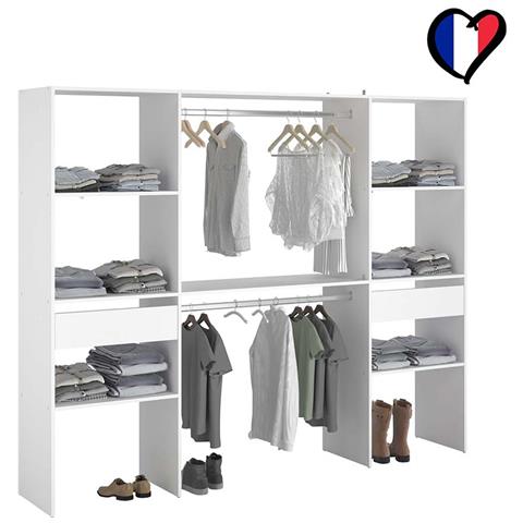 Elysee Armadio A Vista, 2 Barre Appendiabiti, 6 Ripiani E 2 Cassetti - Foto 7