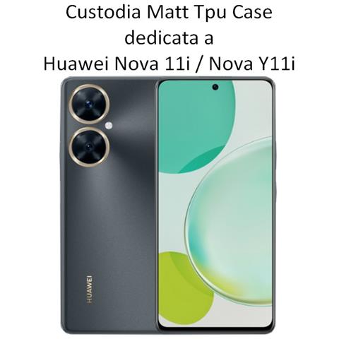 Custodia Tpu Silicone Cover Case Per Huawei Nova 11i - Nova Y11i Black - Foto 2