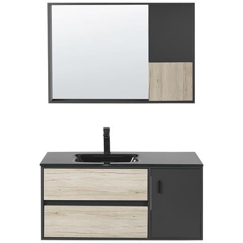 Set Di Mobili Da Bagno Teruel Nero - Foto 7