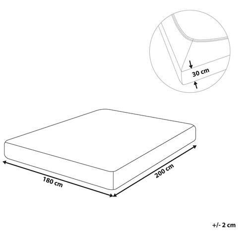 Coprimaterasso Elasticizzato Janbu Cotone Beige Sabbia - Foto 2