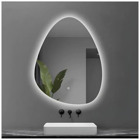 Porta Doccia Scorrevole Slide Per Box Nicchia Due Ante Cristallo Temprato *** Misure : 60x80 Cm, Tonalità : Dimmerabile 2700-4500-6500k - Foto 1