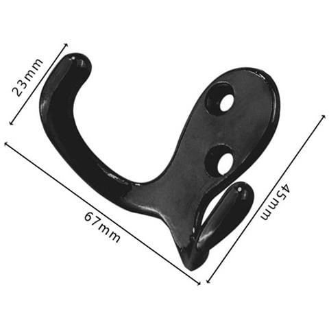 Ganci Appendiabiti In Lega Di Zinco (confezione Da 5) Black - Foto 2