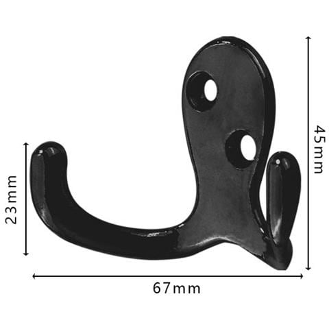 Ganci Appendiabiti In Lega Di Zinco (confezione Da 5) Black - Foto 3