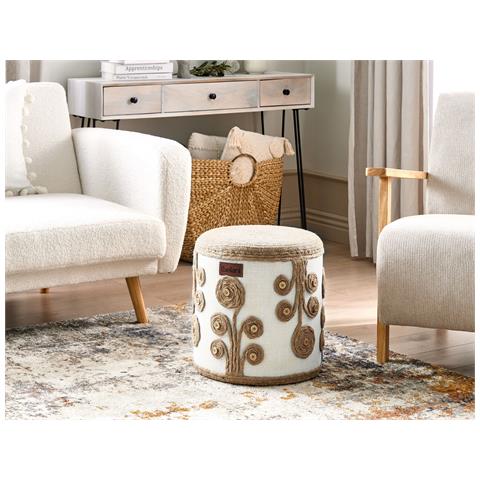 Pouf Diman Iuta Bianco - Foto 1