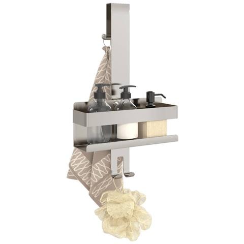 Mensola Da Doccia Pensile In Acciaio Inox 304 Spazzolato - Foto 3