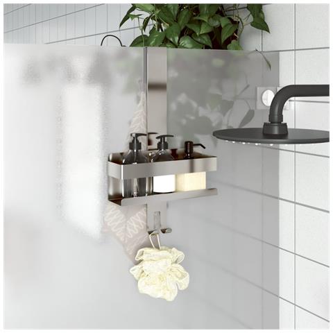 Mensola Da Doccia Pensile In Acciaio Inox 304 Spazzolato - Foto 1