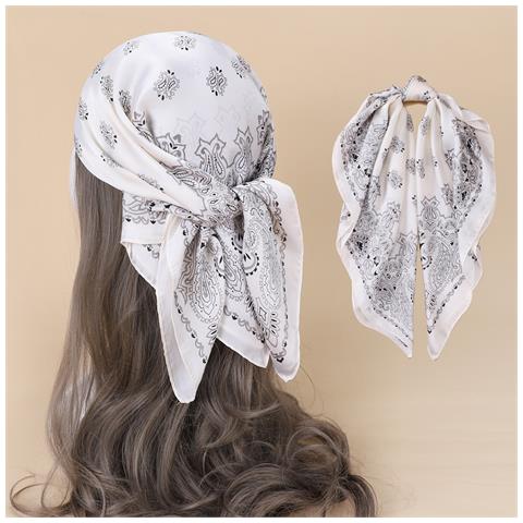 Sciarpa Quadrata White - Foto 3