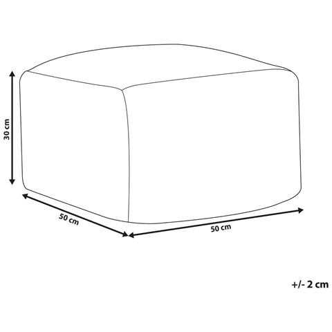 Pouf Bodla Materiale Sintetico Bianco - Foto 7