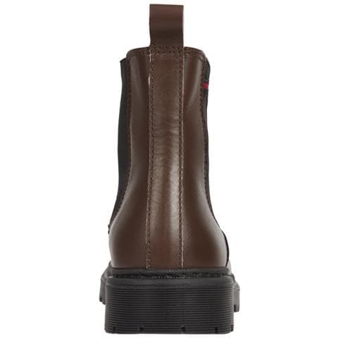 Flat Chelsea Booties Stivaletti Pelle Scarpe Donna Marrone Eu 36, En0en01986 Gt7 - Foto 2