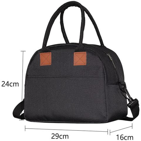 Borsa Termica per Pranzo per Adulti Colore Nero - Foto 1