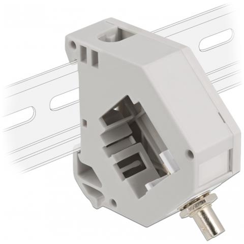 Adattatore guida DIN con Keystone ST Simplex femmina per ST Simplex femmina - Foto 1