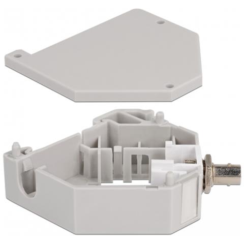 Adattatore guida DIN con Keystone ST Simplex femmina per ST Simplex femmina - Foto 2
