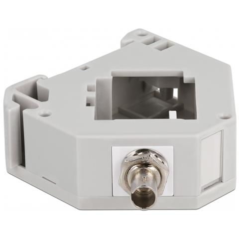 Adattatore guida DIN con Keystone ST Simplex femmina per ST Simplex femmina - Foto 3