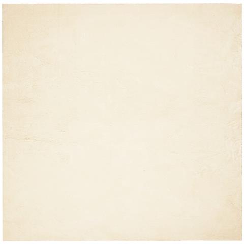 Tappeto A Pelo Corto Huarte Morbido E Lavabile Crema 120x120 Cm - Foto 2