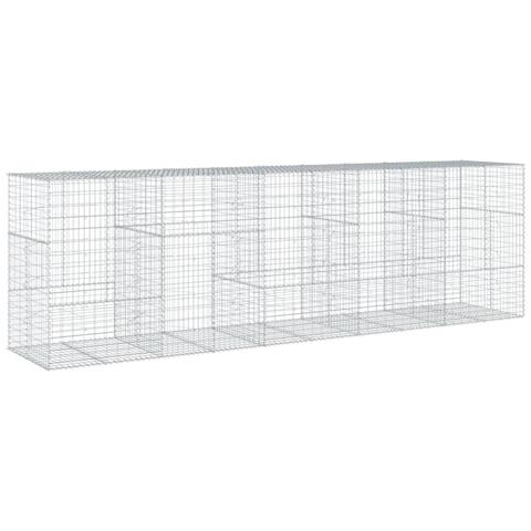 Cesto Gabbione Con Copertura 500x100x150 Cm In Ferro Zincato - Foto 2