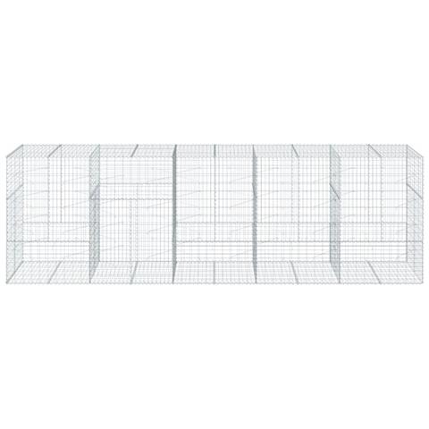 Cesto Gabbione Con Copertura 500x100x150 Cm In Ferro Zincato - Foto 3