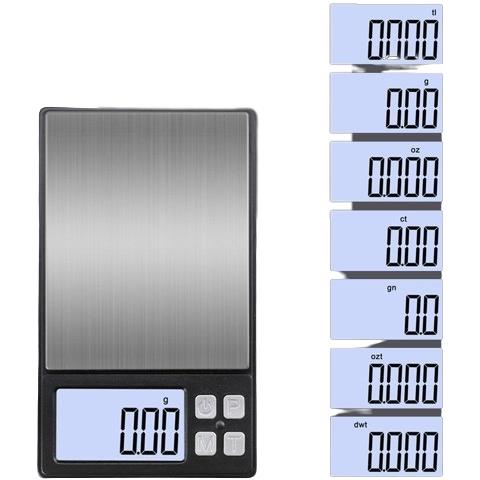 Bilancia Digitale, Bilancia Da Gioielliere, Bilancia Di Precisione, Bilancia Per Oro 500 G/0,1 G Black - Foto 1