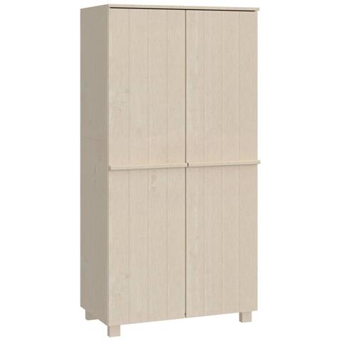 Armadio Hamar Ambra 89x50x180 Cm In Legno Massello Di Pino - Foto 1