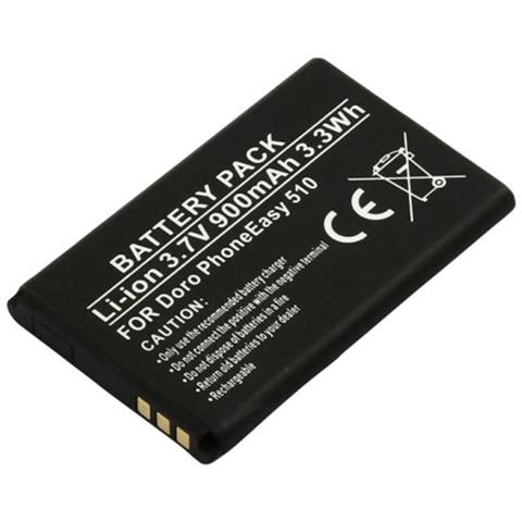 Batteria Di Ricambio Per Doro Phoneeasy 510 Li-ion 3.7v 900mah 3.3wh - Foto 1