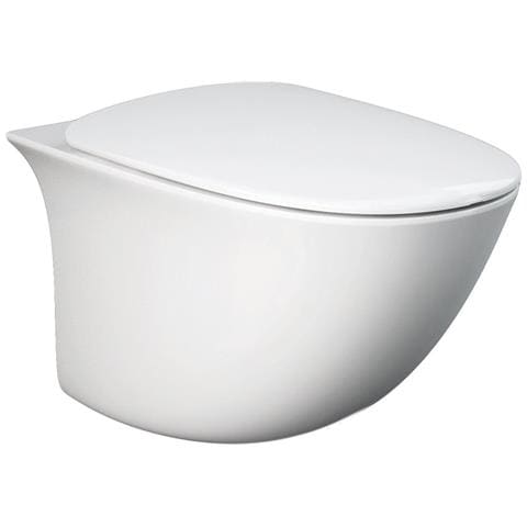 Sanitari Sospesi Rak Ceramics Serie Sensation Salvaspazio Cm 48 Vaso, Bidet, Copriwater Soft-close - Bianco Lucido - Foto 5