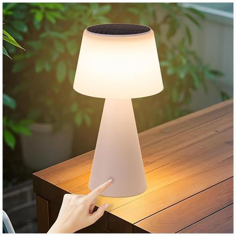Lampada Da Tavolo A Led, Wireless, A Batteria Solare, Moderna, Dimmerabile, Da Comodino, Per Soggiorno - Foto 2