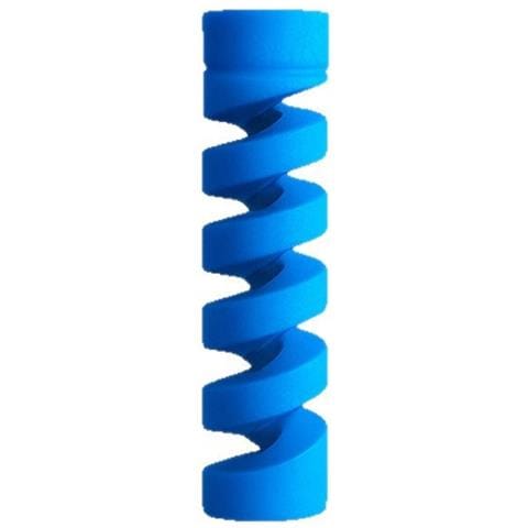 Protezione A Spirale Anti-piegatura Per Cavi Dati, Salva Cavo In Silicone, Confezione Da 5 Blue - Foto 2