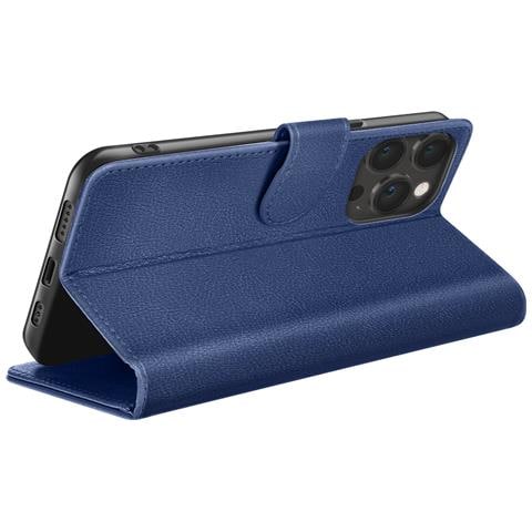 Custodia A Portafoglio Per Iphone 13 Pro Con Supporto E Linguetta Magnetica, Blu Scuro - Foto 2