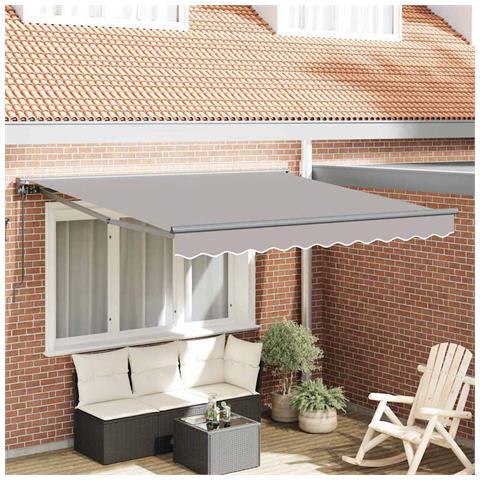 Tenda Retrattile Grigio chiaro 300x250 cm Tessuto - Foto 2