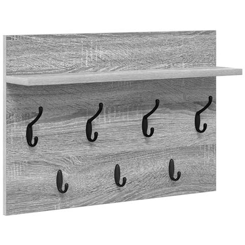 Appendiabiti a muro Grigio sonoma 60 x 40 x 12 cm - Foto 1