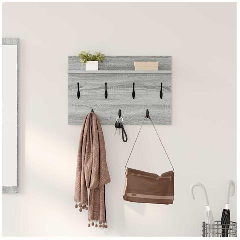 Appendiabiti a muro Grigio sonoma 60 x 40 x 12 cm - Foto 2