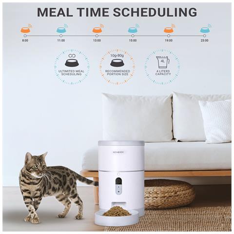 Distributore Automatico Di Cibo Per Animali Domestici Con Controllo App - Foto 2