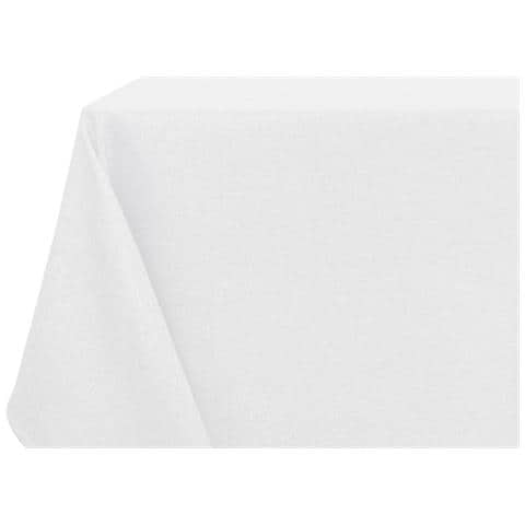 Tovaglia Cucina Soggiorno Antimacchia Idrorepellente Linen 140x230cm Bianco - Foto 1