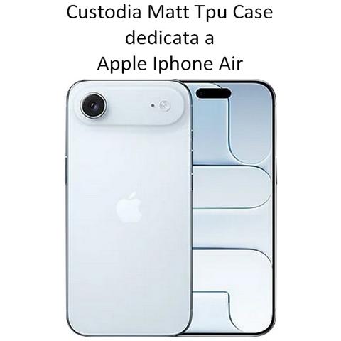 Custodia Tpu Silicone Cover Case Per Apple Iphone Air Black - Foto 2